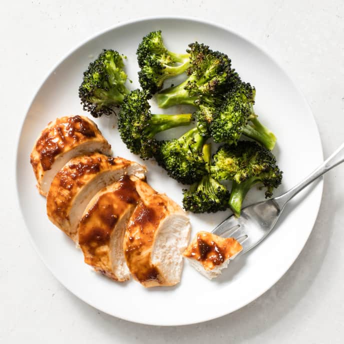 Sheet Pan Barbecue Chicken and Broccoli America's Test Kitchen Recipe